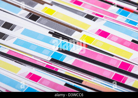 color bars for print quality control Stock Photo - Alamy