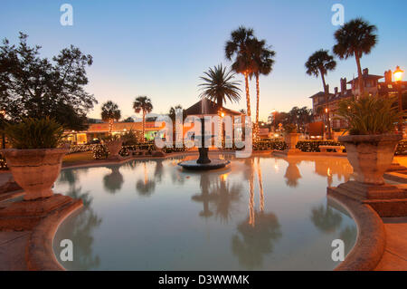 St. Augustine Florida. Nights of Lights during the Christmas and New Year holiday season. Stock Photo