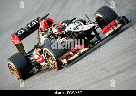 Kimi Räikkönen, Raeikkoenen (FIN), Lotus F1 Team-Renault E21, Formula 1, Circuit de Catalunya, Barcelona, Spain, Feb. 2013 Stock Photo