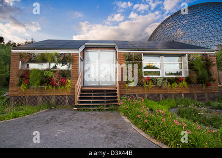 The Ecoological Solar House in Montreal-Canada Stock Photo