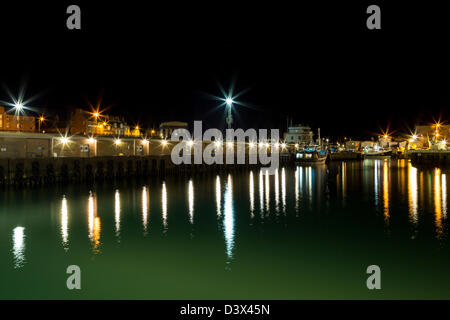 Peterhead Fishmarket At Night Photo Stock Photo