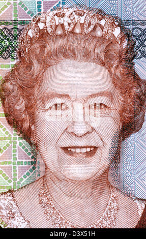 Elizabeth II (born 1926) on 5 Dollars 2011 Banknote from Fiji. Queen of the United Kingdom. Stock Photo