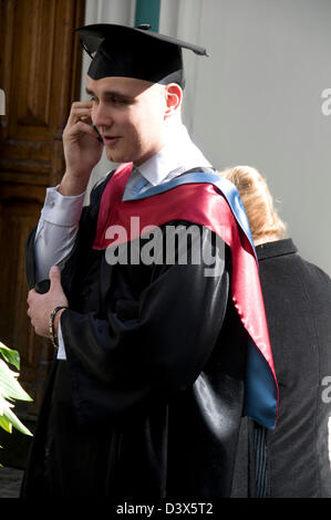 Graduation Day for a group of Latvian university graduates dressed in ...