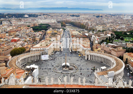 Vatican City, St Peter's Square Rome Italy Stock Photo