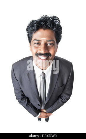 South Indian businessman smiling Stock Photo