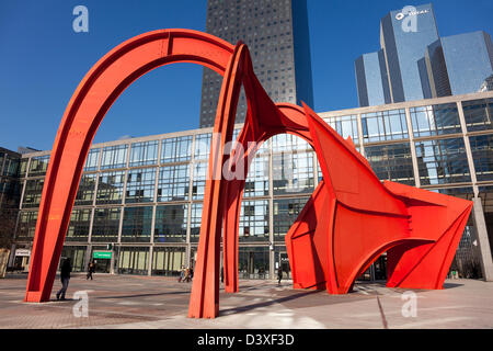 Calder structure, La Defense, Paris, Ile de France, France Stock Photo