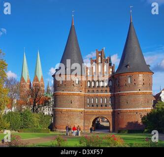 Luebeck Tor - Luebeck Gate 03 Stock Photo