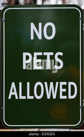 No Pets Allowed sign. Stock Photo