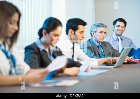 Business executives in a meeting Stock Photo