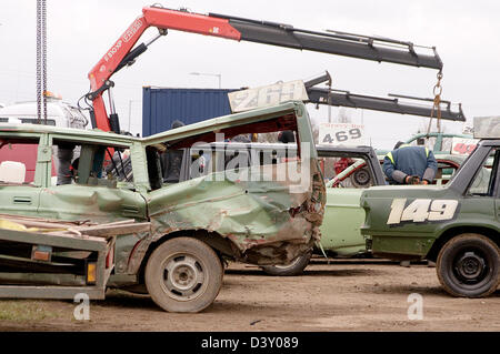 scrap engine car cars engines metal old junk scrapyard scrapyards junkyard junkyards recycled recycling Stock Photo