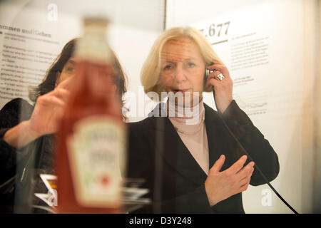 February 26th 2013, Berlin – Germany. The newlt appointed Federal Minister for Education Johanna Wanka gives her 1st speech at the Natural History Museum about Science. Is the begining of the year of science. Credit: Credit:  Gonçalo Silva/Alamy Live news.