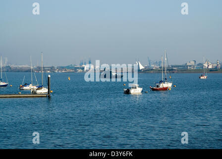 hms Exploit training boat  south wales Cardiff bay south wales uk Stock Photo