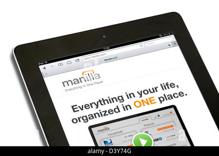 The personal financial management tool, Manilla.com, USA Stock Photo