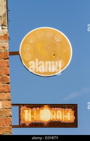 Italian public telephone kiosk in Udine Italy Stock Photo - Alamy