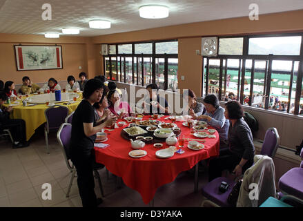 Hong Kong, China, People at a restaurant Stock Photo