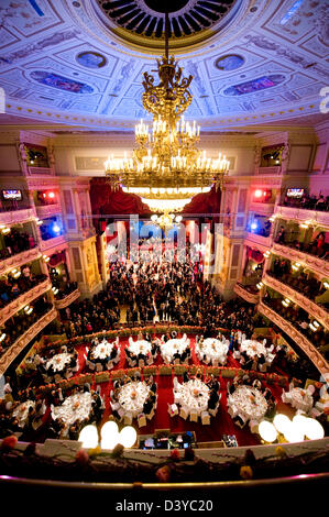 Dresden, Germany, the ballroom during the Semperoper SemperOperaball Stock Photo