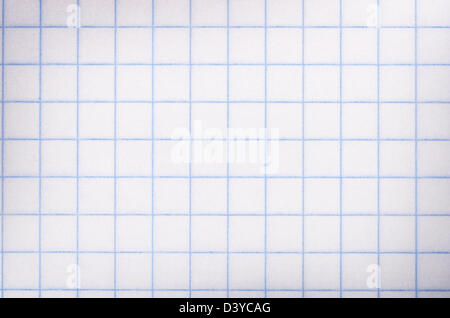 Close up of squared math paper texture Stock Photo