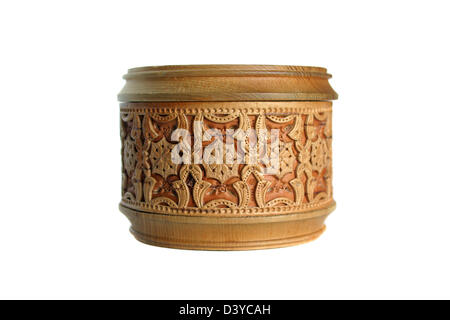 Old style box isolated on white Stock Photo - Alamy