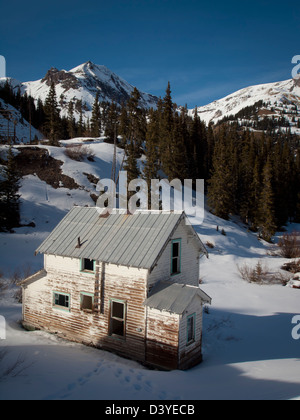 Abandon mining town near Ouray, Colorado. Stock Photo