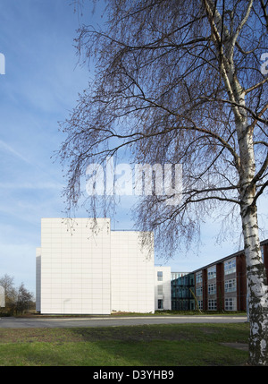 Chesterfield Royal Hospital, Chesterfield, United Kingdom. Architect: Manser Practice Architects, 2011. View to facades with bir Stock Photo