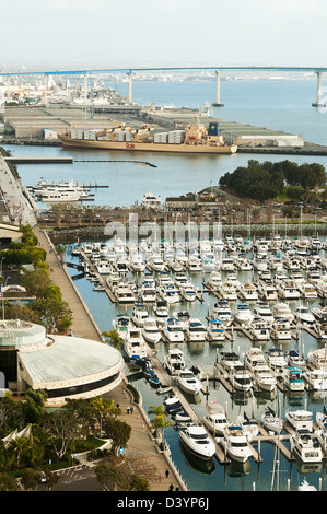 San Diego Harbor, docks, boats. San Diego, California, USA Stock Photo ...