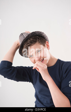 Portrait of Teenage Boy Stock Photo