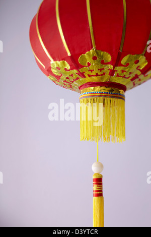 Red Chinese Paper Lantern Stock Photo