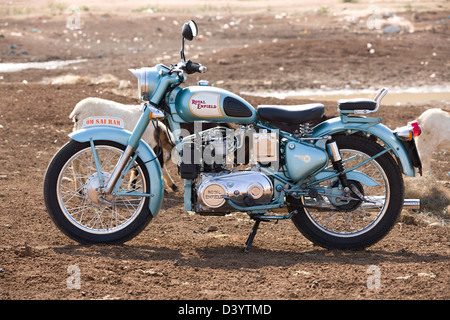 Royal Enfield diesel Bullet India Stock Photo