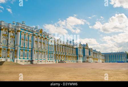 Historical place in the city of Pushkin - Catherine Palace Royal Stock Photo
