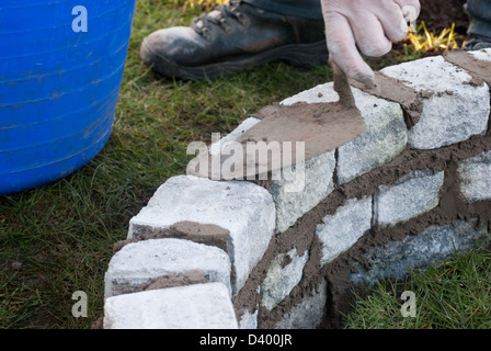 Building a wall Stock Photo