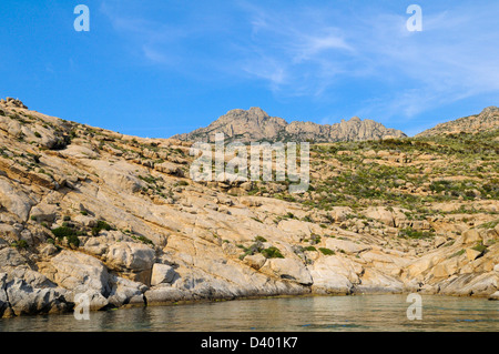 Italy Tuscany Montecristo island  cala mendolina Tuscan   Archipelago national park Stock Photo