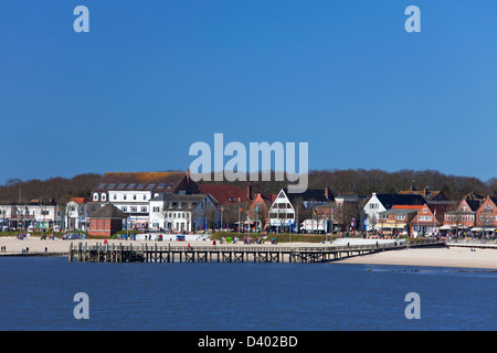 Beach of seaside resort at Wyk auf Föhr, Schleswig-Holstein, Germany Stock Photo