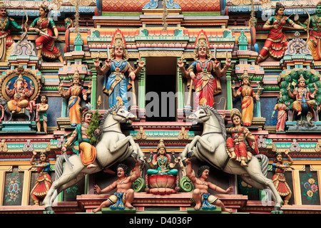 Malaysia, Kuala Lumpur, Chinatown, Sri Mahamariamman, Hindu temple, Stock Photo