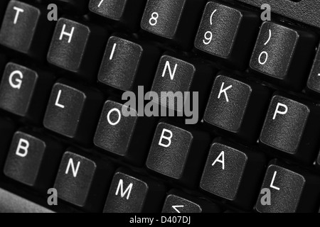 Shuffled Keyboard keyboard quotes, keys shuffled to spell out key business ideas Stock ...