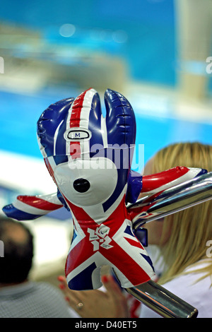 Mandeville was the official mascot for the 2012 Summer Paralympics in London at the London 2012 Paralympic games. Stock Photo
