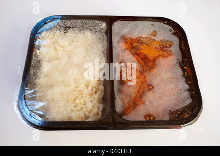 Waitrose chilli con carne with rice ready meal for one Stock Photo