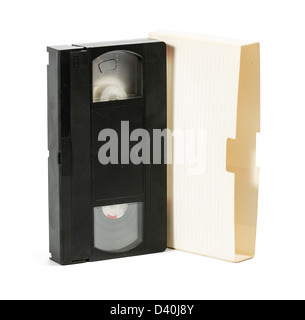 VHS video cartridge on white background Stock Photo