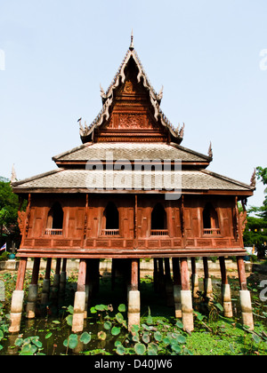 Tripitaka house, Wat Thuang Sri Nuang, Ubonratchathani, Thailand Stock Photo