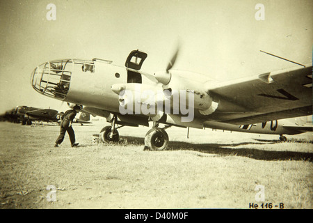 Airplane - Heinkel He 116 Stock Photo - Alamy