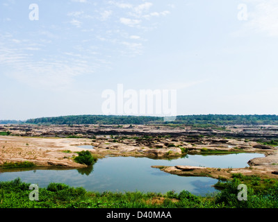 Sam Phan Bhok Grand Canyon, Mekong River, Ubon Ratchathanee, Thailand Stock Photo