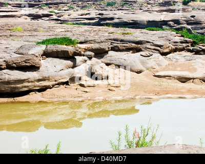 Sam Phan Bhok Grand Canyon, Mekong River, Ubon Ratchathanee, Thailand Stock Photo