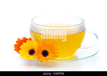 Tee Ringelblume - tea marigold 01 Stock Photo