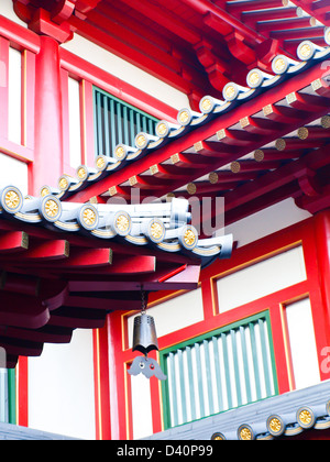 Buddha Tooth Relic Temple in China Town Singapore, closeup Stock Photo