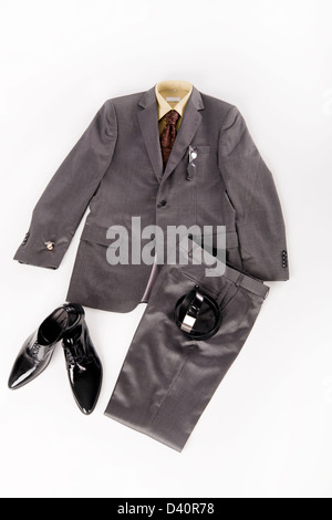 Elegant and fashionable style for the young man, of businessman isolated on white background Stock Photo