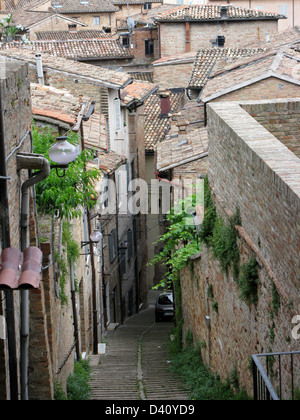 One of the street of Tuscany, Urbino, Italy Stock Photo