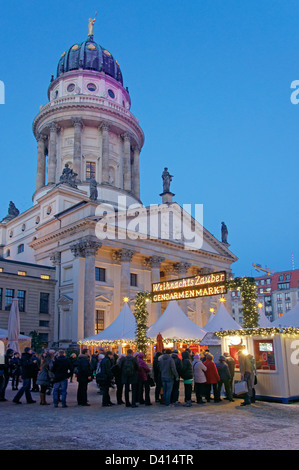 Christmas market Gendarme Market, Gendarmenmarkt, Berlin, Germany Stock Photo