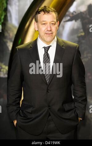 Sam Raimi attends the Oz the Great and Powerful European Premiere on 28/02/2013 at Empire Leicester Square, London. Persons pictured: Sam Raimi, Director. Picture by Julie Edwards Stock Photo