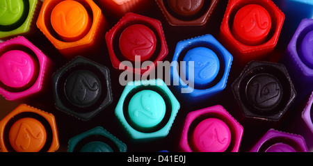 Selection of colourful pens Stock Photo