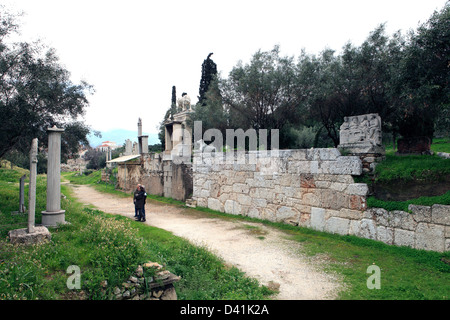 greece attika athens the ruins of the kerameikos Stock Photo