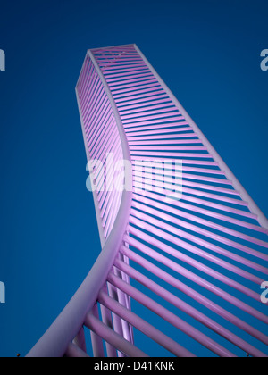 The Denver Tech Center is symbolized by the DTC Identity Monument, which meant to resemble the framework of a skyscraper. Stock Photo